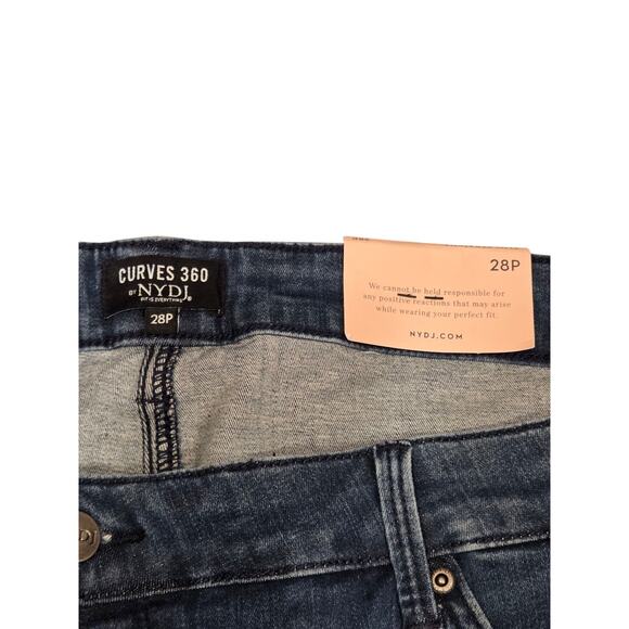 NYDJ Curves 360 Slim Straight Crop Side Slits Caliente | 28P NWT Athleisure - Picture 6 of 11